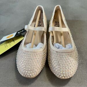 Kids' Faye Sparkly Crystal Mesh Ballet Flats from Art Class Size 1